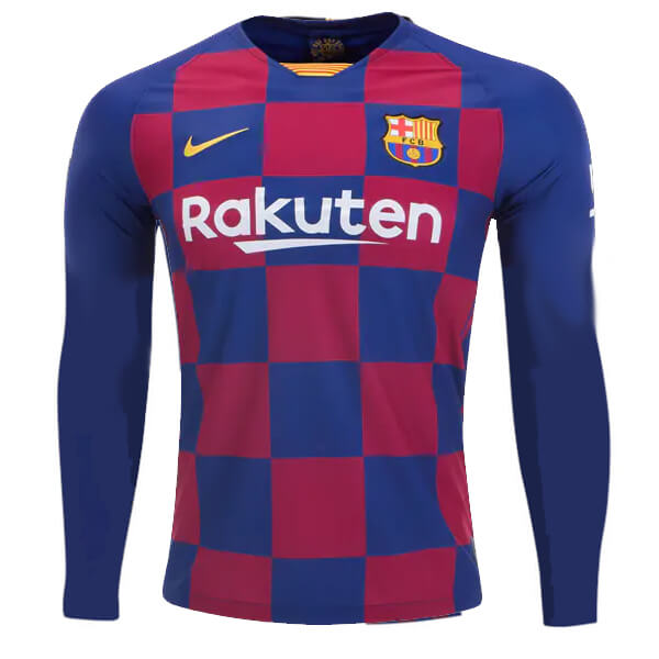 camiseta de manga larga de fútbol Barcelona 2020 primera